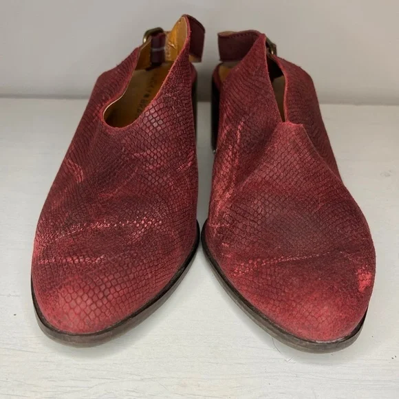 Lucky Brand Lideton Snakeskin Leather Slingback Mules 9.5M - Picture 11 of 11